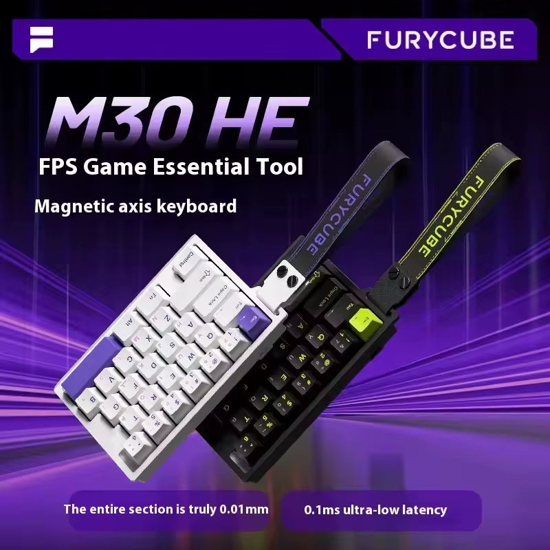 M30 HE 8K Magnetic Switch Keyboard 8000Hz Polling Rate Rapid Trigger 0.125Ms Latency with Hot-Swappable PCB Aluminum Case